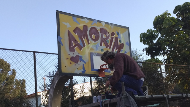 1º Voluntariado de pintura da quadras